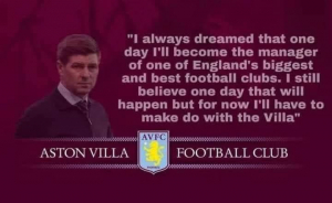 Steven Gerrard on Villa
